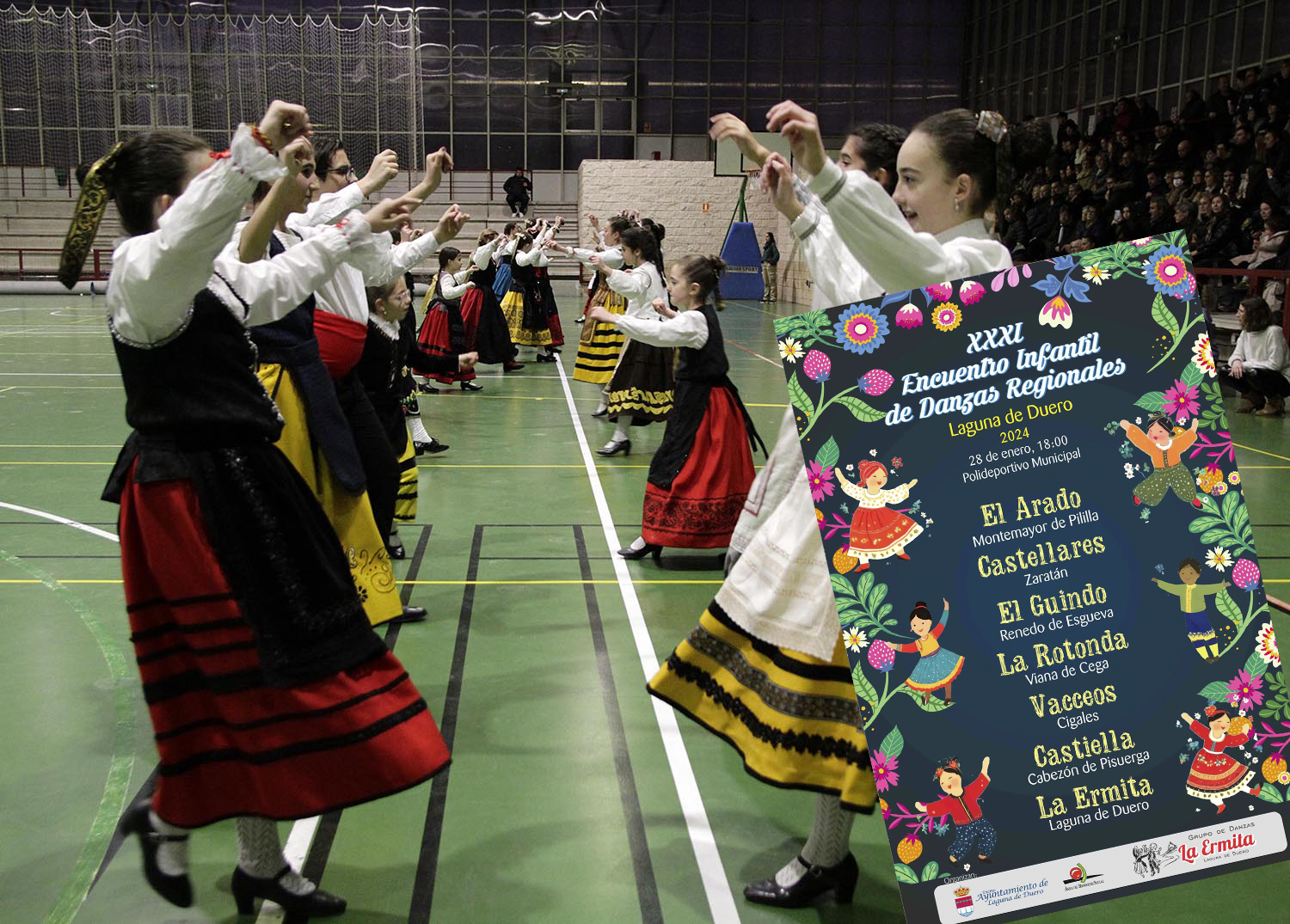 Laguna de Duero celebra este domingo su XXXI Festival Infantil de Danzas Regionales