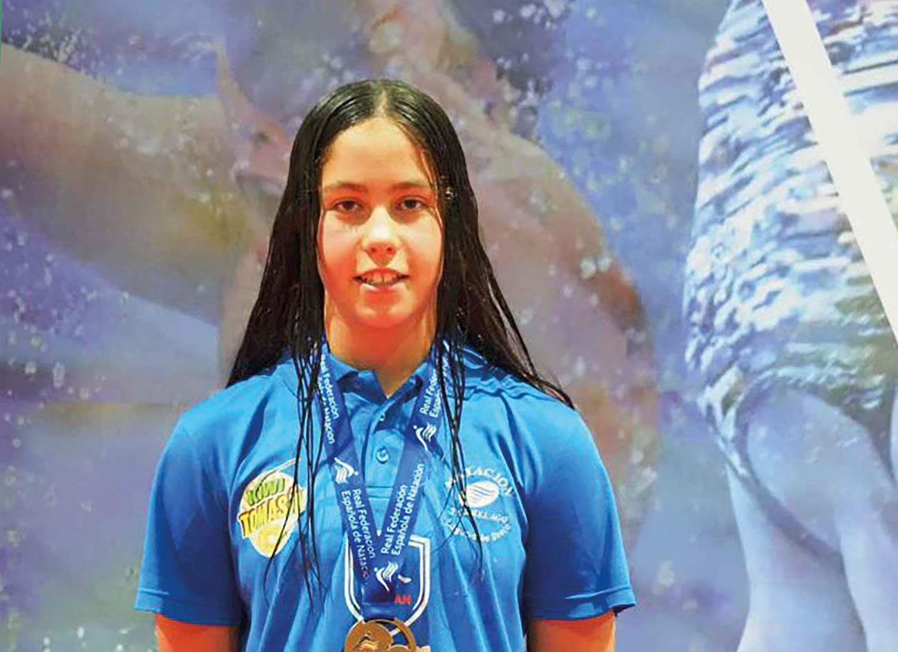 Paula Cachaperín: “Me gustaría llegar lo más lejos posible como nadadora, y participar en el Festival Olímpico de Juventud Europea”